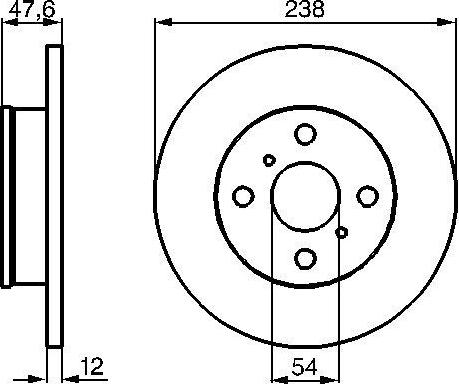 BOSCH 0986478506 - Discofreno autozon.pro