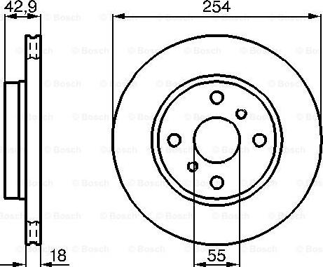 BOSCH 0 986 478 585 - Discofreno autozon.pro