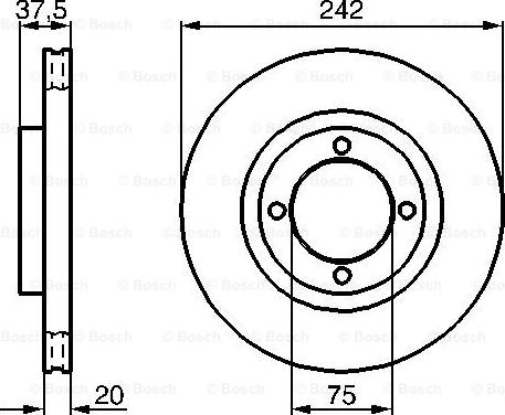 BOSCH 0 986 478 524 - Discofreno autozon.pro