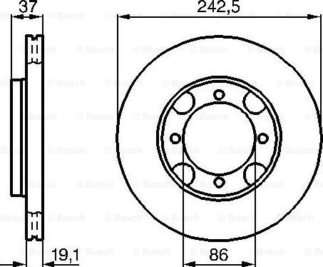 BOSCH 0 986 478 665 - Discofreno autozon.pro