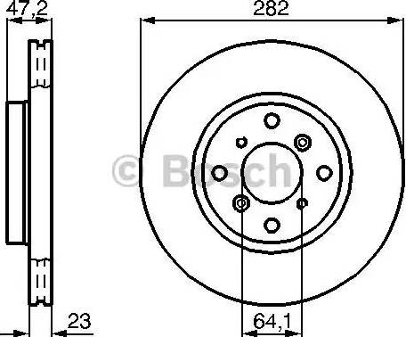 BOSCH 0 986 478 681 - Discofreno autozon.pro