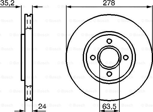 BOSCH 0 986 478 670 - Discofreno autozon.pro