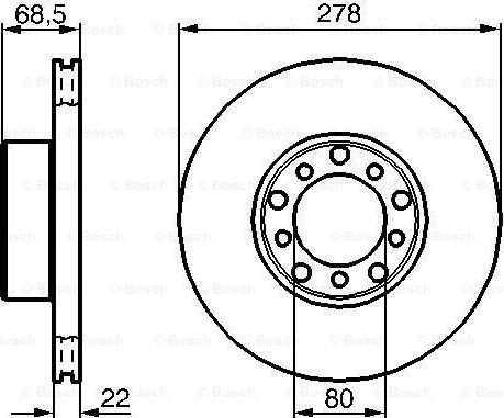 BOSCH 0 986 478 061 - Discofreno autozon.pro