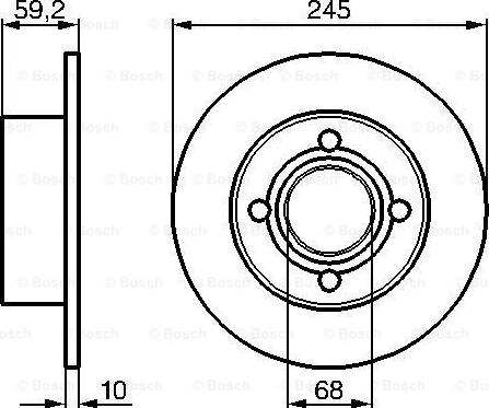 BOSCH 0 986 478 019 - Discofreno autozon.pro