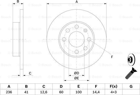 BOSCH 0 986 479 B20 - Discofreno autozon.pro