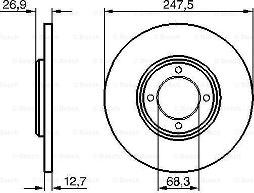 BOSCH 0 986 478 071 - Discofreno autozon.pro