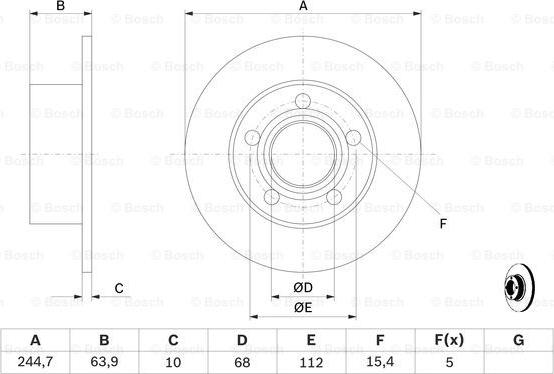 BOSCH 0 986 479 B22 - Discofreno autozon.pro