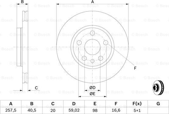 BOSCH 0 986 478 896 - Discofreno autozon.pro