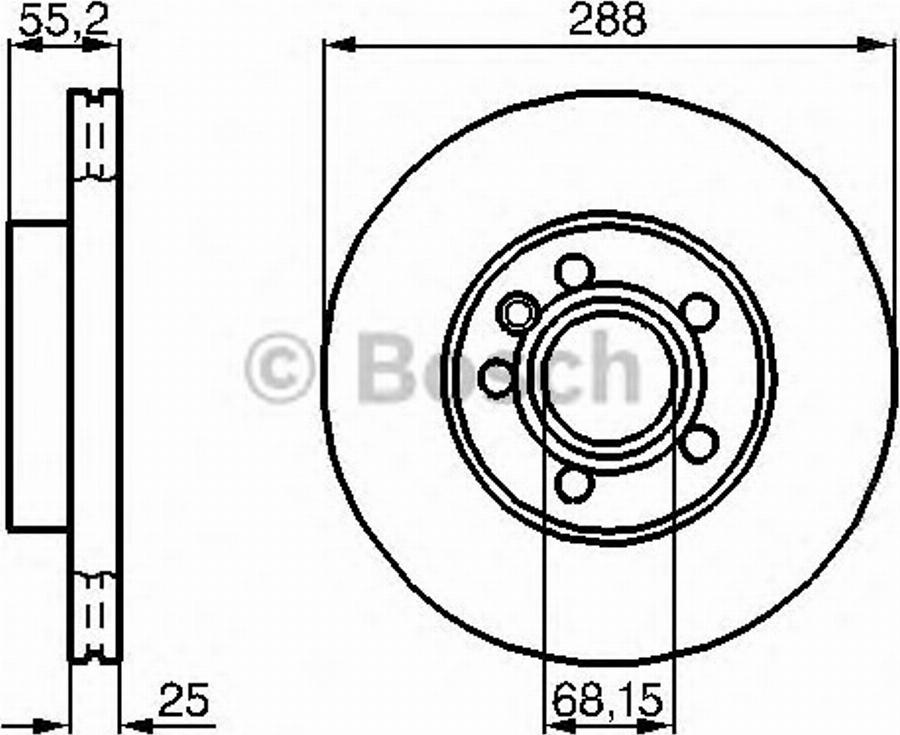 BOSCH 0 986 478 845 - Discofreno autozon.pro