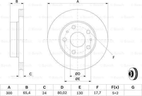 BOSCH 0 986 478 842 - Discofreno autozon.pro