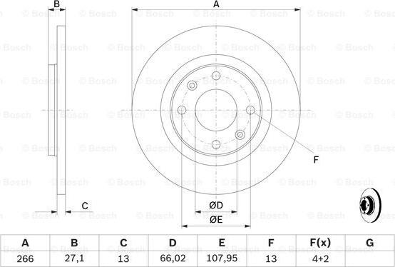 BOSCH 0 986 479 B51 - Discofreno autozon.pro