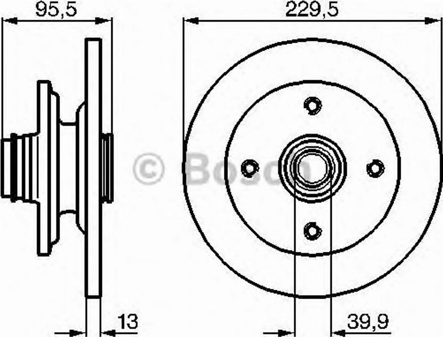 BOSCH 0986478804 - Discofreno autozon.pro