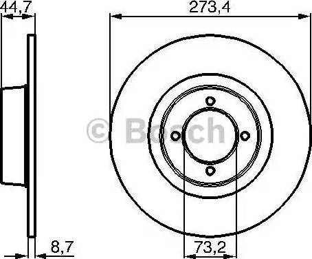 BOSCH 0 986 478 818 - Discofreno autozon.pro