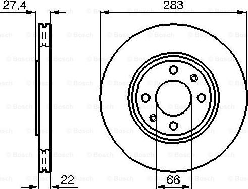 BOSCH 0 986 478 834 - Discofreno autozon.pro