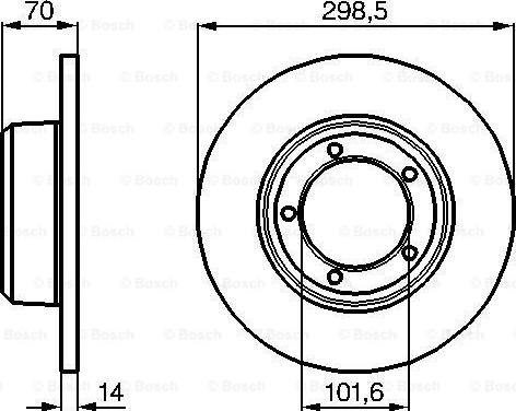 BOSCH 0 986 478 827 - Discofreno autozon.pro