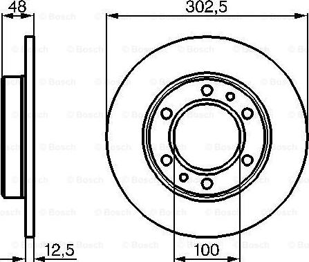 BOSCH 0 986 478 304 - Discofreno autozon.pro