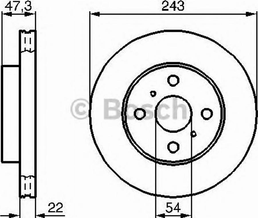 BOSCH 0986478383 - Discofreno autozon.pro