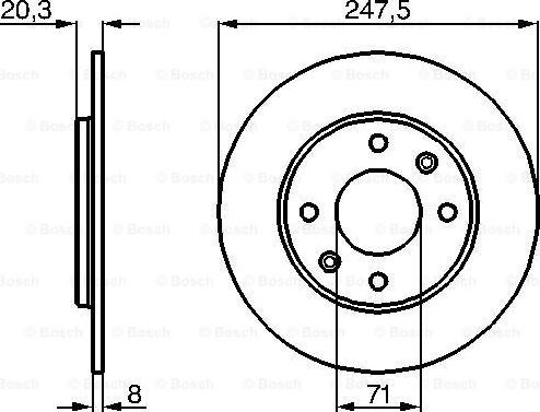 BOSCH 0 986 478 371 - Discofreno autozon.pro