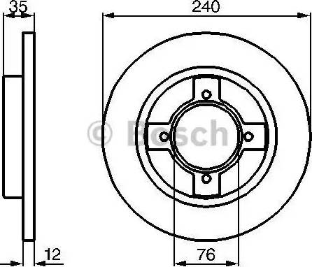 BOSCH 0 986 478 261 - Discofreno autozon.pro