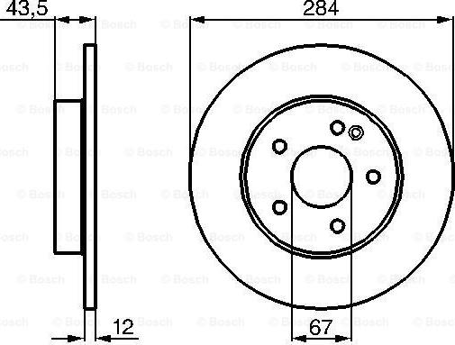 BOSCH 0 986 478 262 - Discofreno autozon.pro