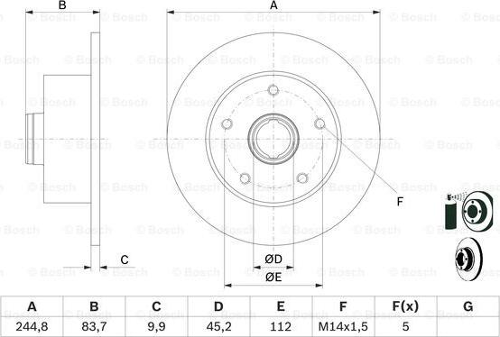 BOSCH 0 986 479 B48 - Discofreno autozon.pro