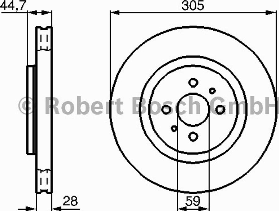 BOSCH 0 986 478 703 - Discofreno autozon.pro