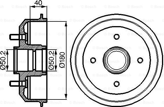 BOSCH 0 986 477 099 - Tamburo freno autozon.pro