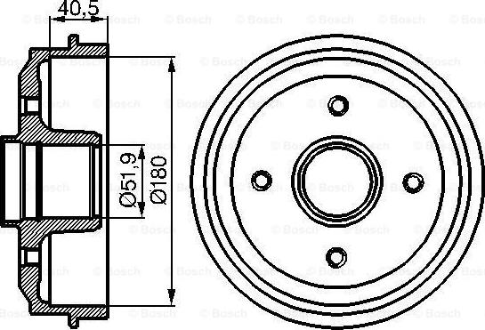 BOSCH 0 986 477 095 - Tamburo freno autozon.pro