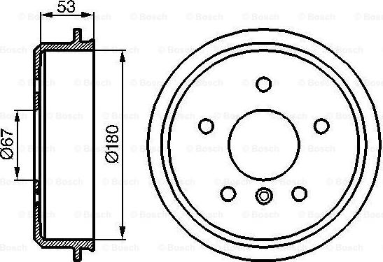 BOSCH 0 986 477 096 - Tamburo freno autozon.pro