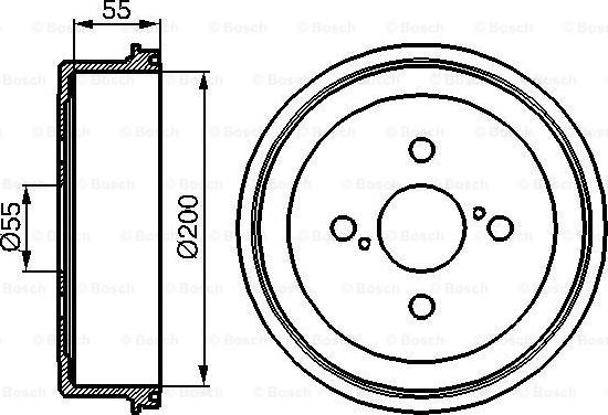 BOSCH 0 986 477 090 - Tamburo freno autozon.pro