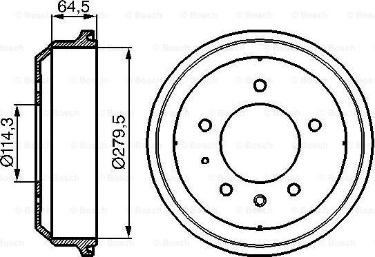 BOSCH 0 986 477 093 - Tamburo freno autozon.pro