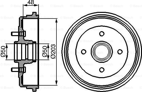 BOSCH 0 986 477 049 - Tamburo freno autozon.pro