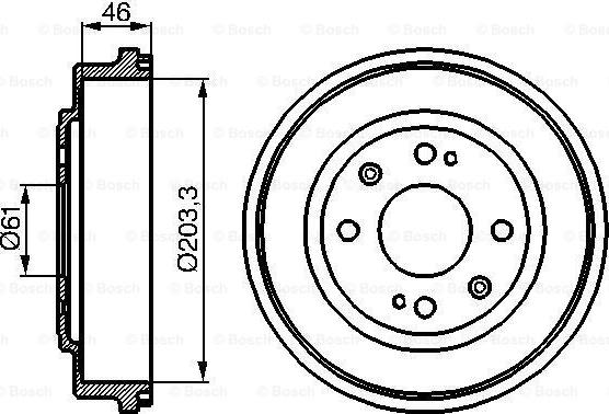 BOSCH 0 986 477 059 - Tamburo freno autozon.pro