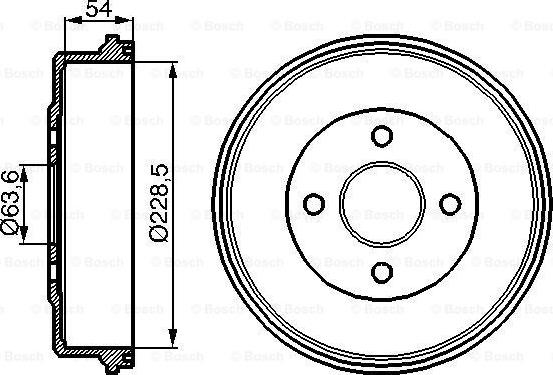 BOSCH 0 986 477 051 - Tamburo freno autozon.pro