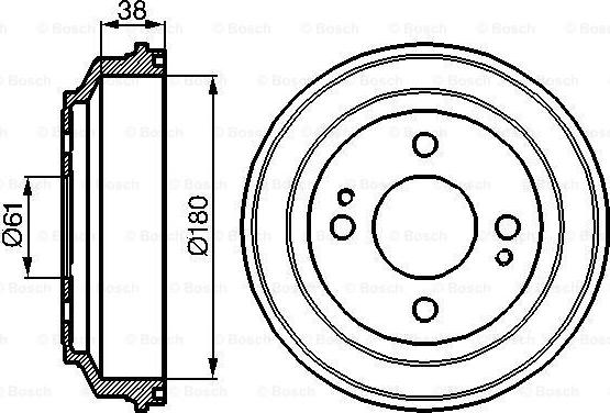 BOSCH 0 986 477 063 - Tamburo freno autozon.pro