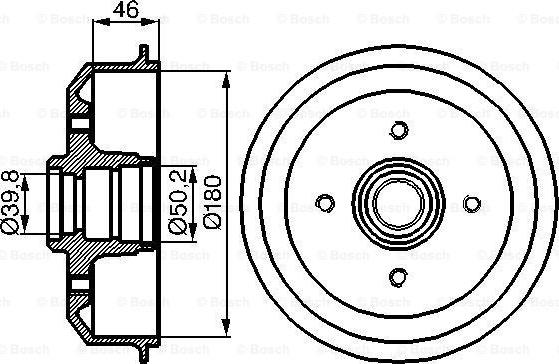 BOSCH 0 986 477 015 - Tamburo freno autozon.pro