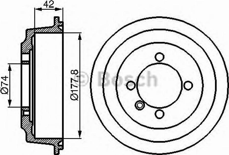 BOSCH 0 986 477 089 - Tamburo freno autozon.pro