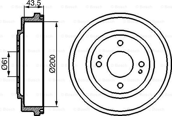 BOSCH 0 986 477 081 - Tamburo freno autozon.pro