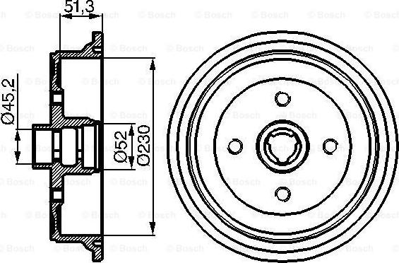 BOSCH 0 986 477 029 - Tamburo freno autozon.pro