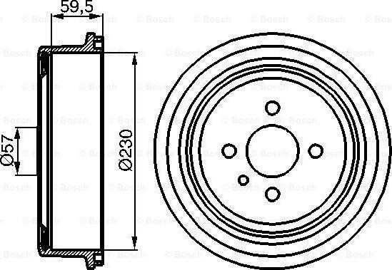 BOSCH 0 986 477 022 - Tamburo freno autozon.pro