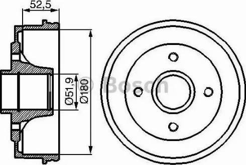 BOSCH 0 986 477 076 - Tamburo freno autozon.pro