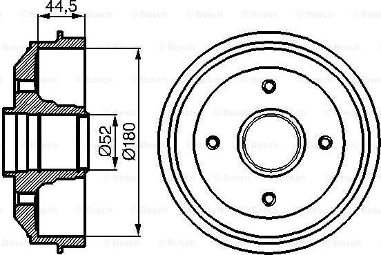 BOSCH 0 986 477 070 - Tamburo freno autozon.pro