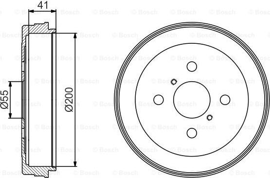 BOSCH 0 986 477 199 - Tamburo freno autozon.pro