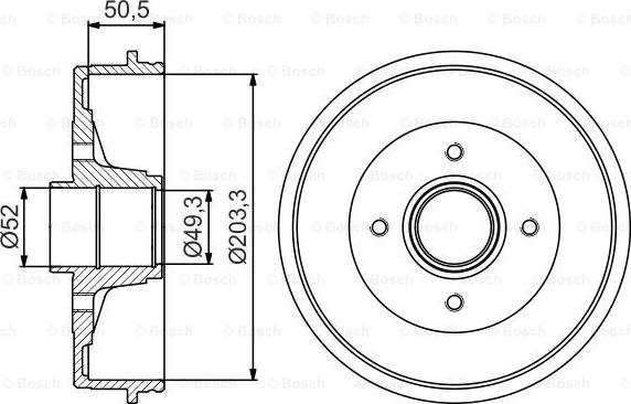 BOSCH 0 986 477 196 - Tamburo freno autozon.pro