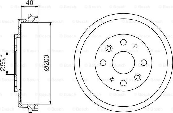 BOSCH 0 986 477 191 - Tamburo freno autozon.pro