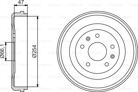 BOSCH 0 986 477 193 - Tamburo freno autozon.pro