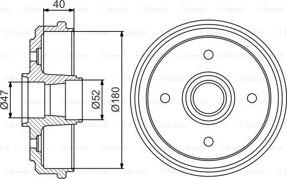 BOSCH 0 986 477 192 - Tamburo freno autozon.pro