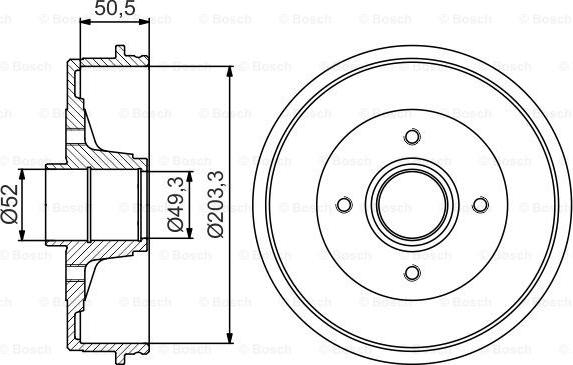 BOSCH 0 986 477 197 - Tamburo freno autozon.pro