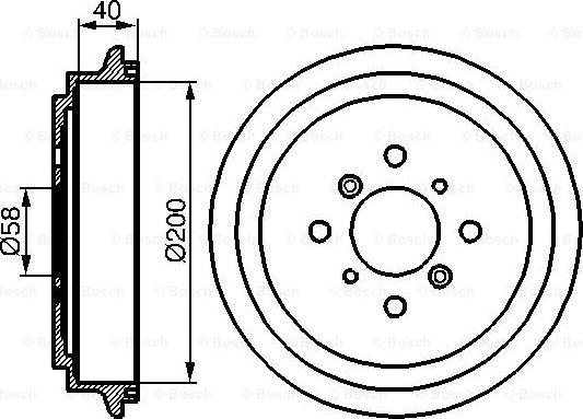 BOSCH 0 986 477 141 - Tamburo freno autozon.pro