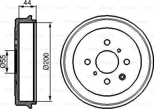 BOSCH 0 986 477 148 - Tamburo freno autozon.pro